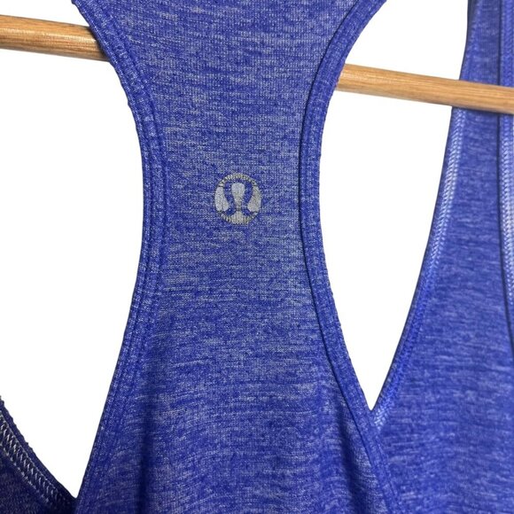 Lululemon‎ Women's S Tank Top Blue Purple Heather Racerback Sleeveless Active - Picture 3 of 4